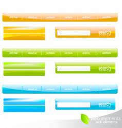 Web navigation details vector image