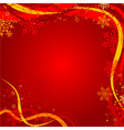 Christmas background with decoration vector image