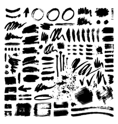 Brush stroke set vector image