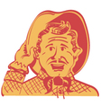 Howdy partner vector image