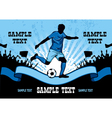 Football poster vector image