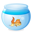 A fish and a bowl vector image
