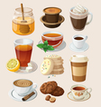 Set for coffee break or tea time vector image