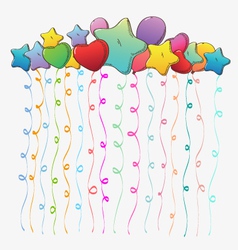 Holiday backgrounds Baloons vector image
