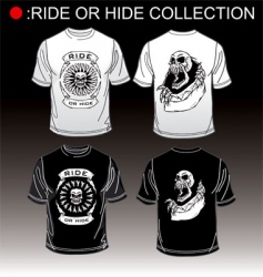 T-shirt ride or hide vector image