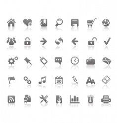 Web site and internet icons vector image