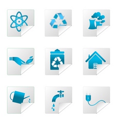 Recycle icons vector image