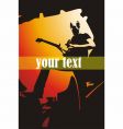 Band poster vector image