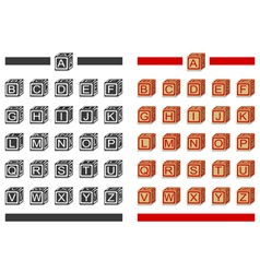 Alphabet Blocks vector image