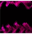 Pink triangles set as frame for text Pink triangles set as frame for text vector image