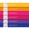 Set of colored stripes with place for your own vector image