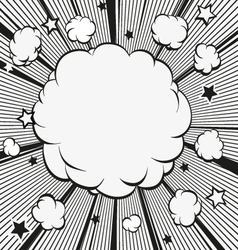 Comic book explosion vector image