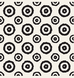 Rough line hand drawn circles seamless vector image