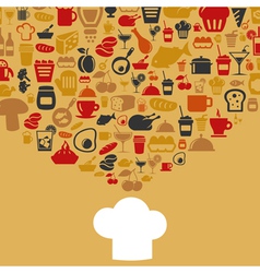 Cap of the cook Cap of the cook vector image