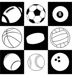 Sport balls vector image
