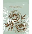 Floral background vector image