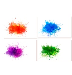 Abstract watercolor banners vector image