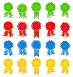 Award ribbons vector image