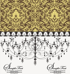 Invitation to the wedding or announcements vector image