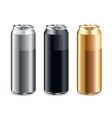 Set of cans vector image