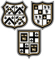 Heraldic royal emblem badge vector image