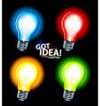 Set of lamps vector image