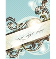 Vintage french retro banner vector image