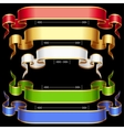 Ribbon set with adjusting length vector image