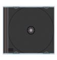 Blank cd case black vector image