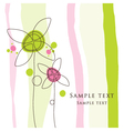 Greeting card vector image
