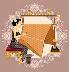 Traditional Indonesian Batik Traditional Indonesian Batik vector image