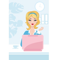 Office beauty vector image
