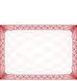 Certificate border vector image
