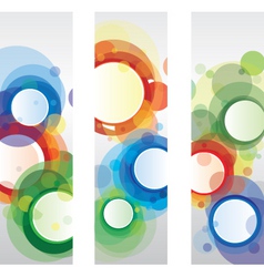 Circle banners vector image