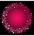 Vivid floral frame vector image
