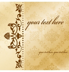 Floral arabesque background vector image