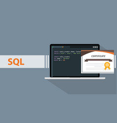 C programming language with script sample Vector Image