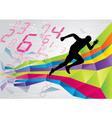 Running man vector image