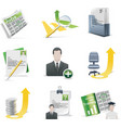 Recruiting icon set vector image