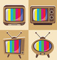 Set of classic television vector image