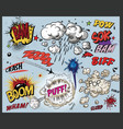 Comic book explosion vector image