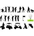 Golf players vector image