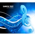 Background with g-clef vector image