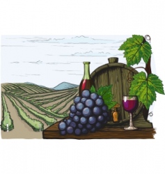 Winemaking vector image