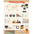 Education infographics set retro style design vector image