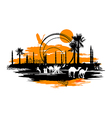 Camels vector image