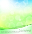 Abstract green and blue background with bokeh vector image