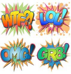 Comic Book Abbreviations vector image