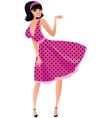 Sexy female dancer vector image