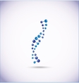 DNA and molecule symbols vector image